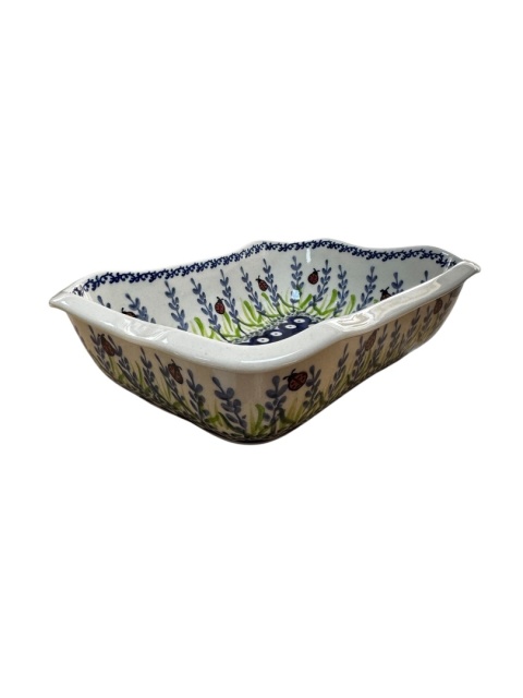 Miska ceramiczna  Kanciata Lawenda