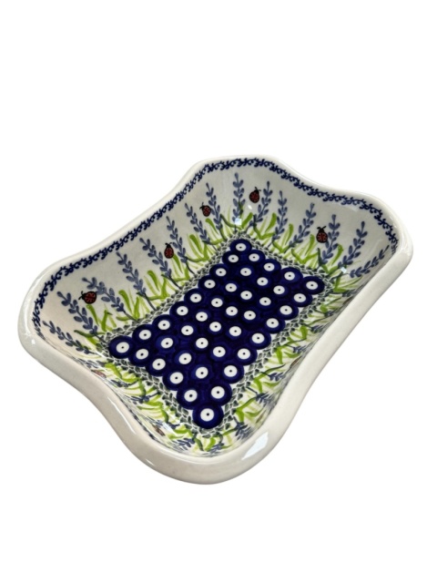 Miska ceramiczna  Kanciata Lawenda