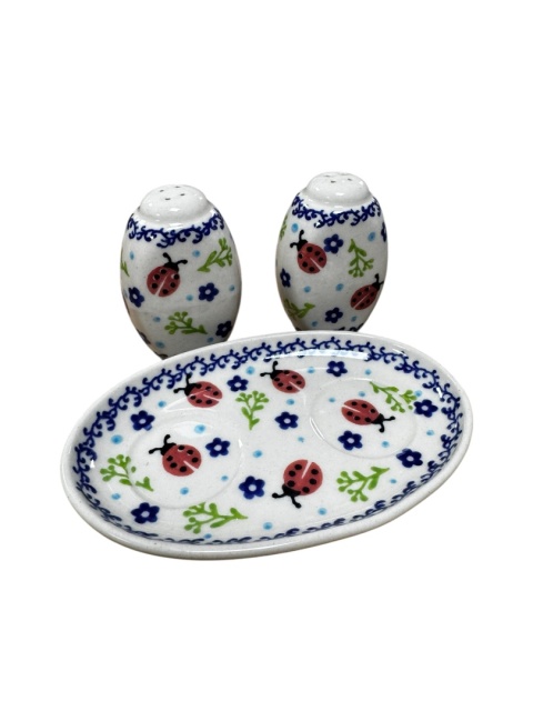 Solniczka/ pieprzniczka ceramiczna  BIEDRONKI