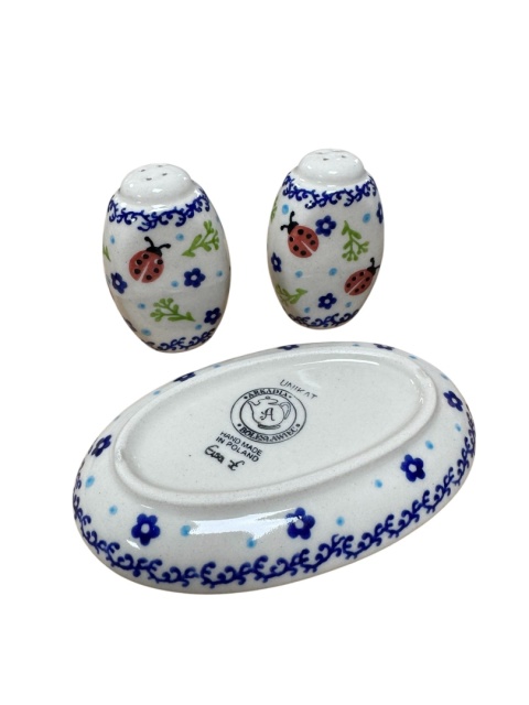 Solniczka/ pieprzniczka ceramiczna  BIEDRONKI