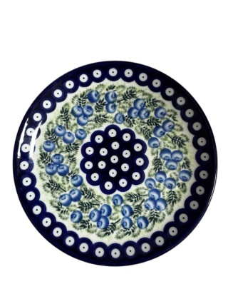 Talerz śniadaniowy 19 cm Jagódki dek 285 (II gatunek)