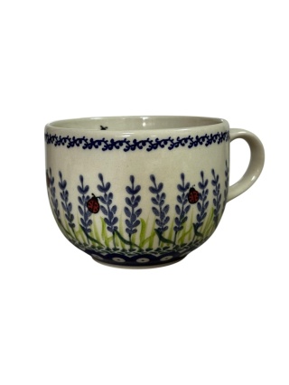 Kubek ceramiczny JUMBO Lawenda