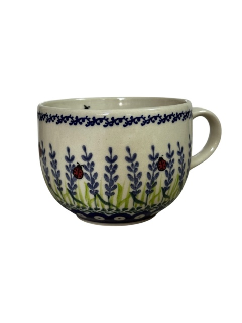 Kubek ceramiczny JUMBO Lawenda