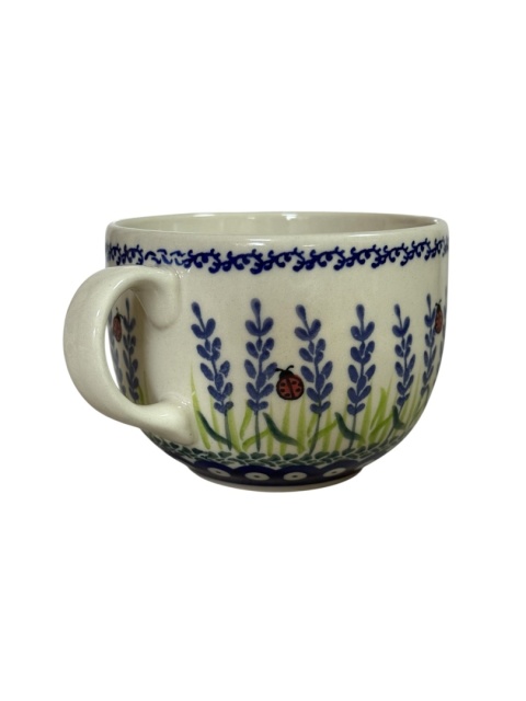 Kubek ceramiczny JUMBO Lawenda
