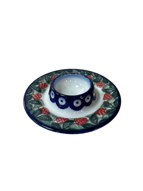 Podstawka ceramiczna na jajko Truskawki