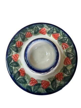 Podstawka ceramiczna na jajko Truskawki