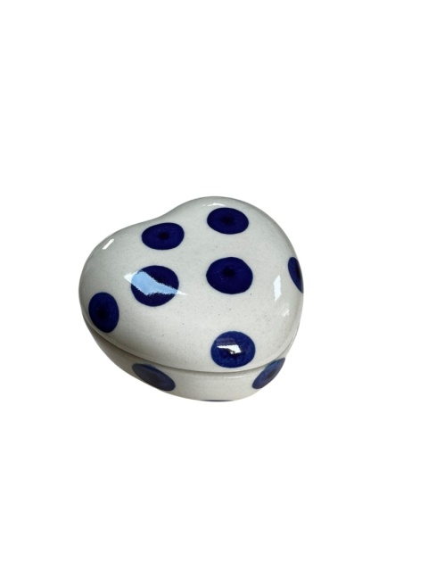 Pojemnik ceramiczne serduszko "Duża kropka"