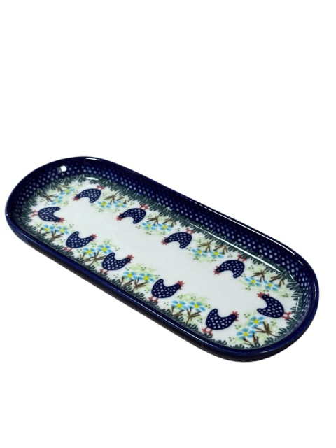 Półmisek ceramiczny / tacak mała KURKI dek. 275